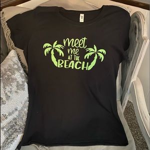 Meet me at the Beach Ideal T.  Very soft 60%/40%